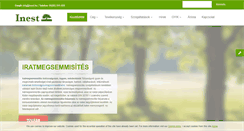 Desktop Screenshot of inest.hu